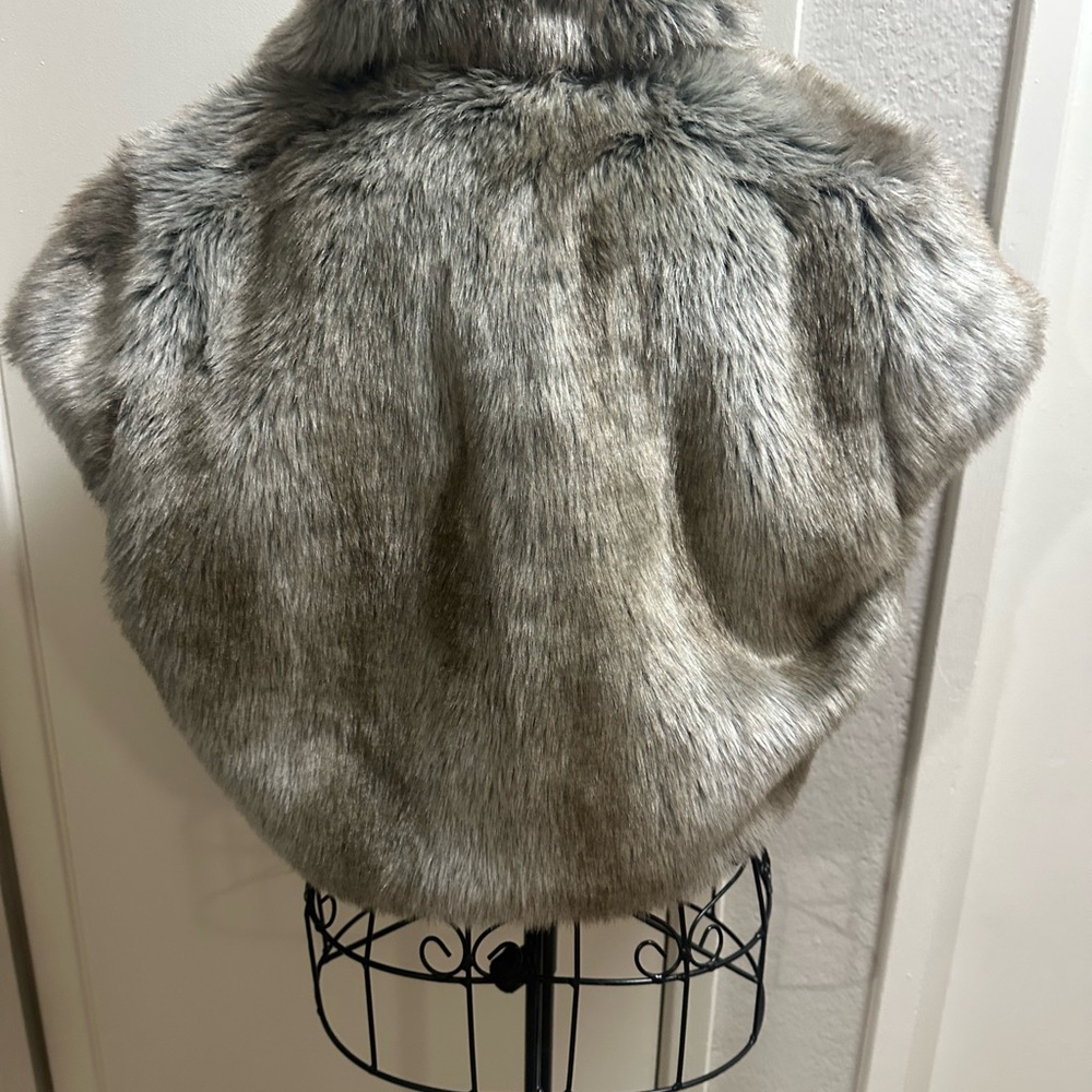 Chic Faux Fur Gray Vest - Picture 5 of 7